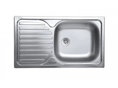 Chiuveta Sanitec ERT-C 403D, pentru blat, finisaj satinat, cuva dreapta, 76x43,5cm, Inox