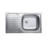 Chiuveta Sanitec ERT-C 403D, pentru blat, finisaj satinat, cuva dreapta, 76x43,5cm, Inox